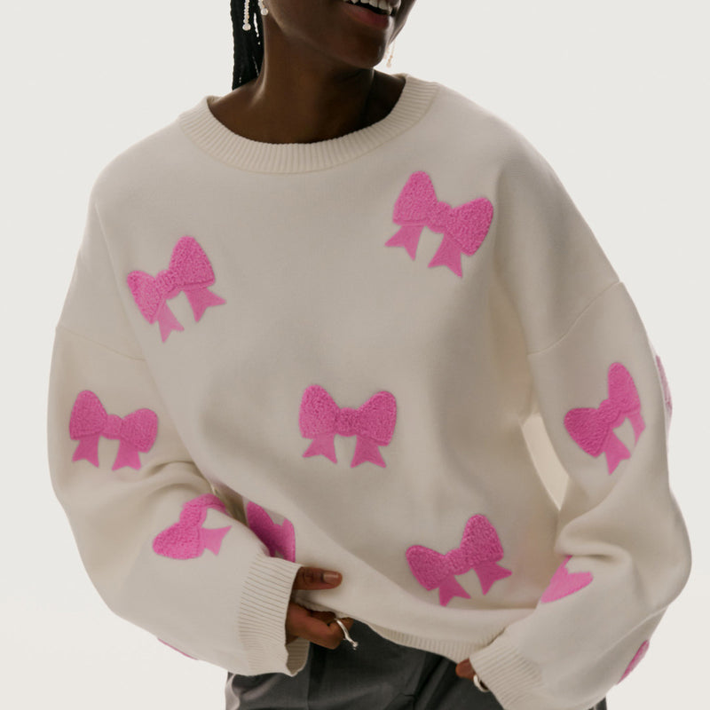 Fashion Love Embroidered Sweater For Women