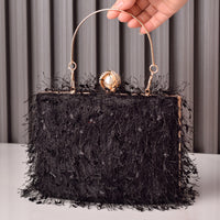 Tassel Handbags Women Dress Party Evening Bag Fashion Luxury Designer Square Bags Crossbody Shoulder Bag Ladies