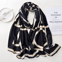 Autumn And Winter Korean Style All-matching Geometric Shawl Sunscreen Scarf Inspired Design Warm Scarf