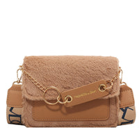 Winter Tide Ins Fashion Plush Shoulder Bag