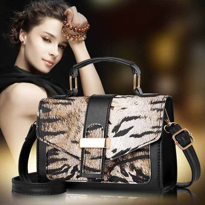 Korean Version Of The Trendy Women's Bags Fashion Hit Color Zebra Crossbody Bag