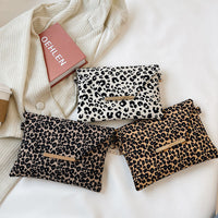 Simple Leopard Envelope Personality One-shoulder Diagonal Chain Bag