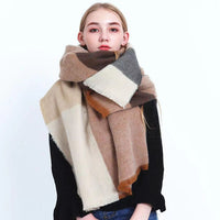 Women's Dual-use Thick Warm Cashmere Scarf