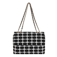 Women's Autumn Fashion Check Pattern Shoulder Bag