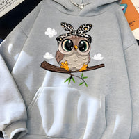 Fashion Women Cute Cartoon Hooded Sweatshirt