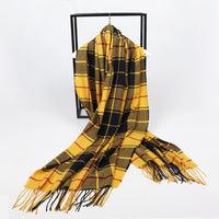 15-color Checkered Towel Imitation Cashmere Wool Blanket For Women