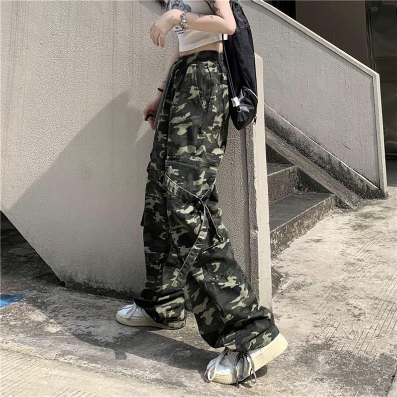 Retro Hip Hop Camouflage Slacks