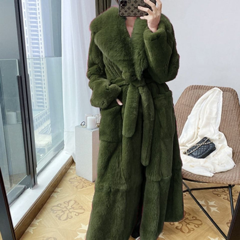 Faux Fur Coat Women's Mid-length Coat Europe And America