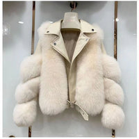 Women's Clothing Imitation Fur Women's Motorcycle Clothing Coat Autumn And Winter Young Coat