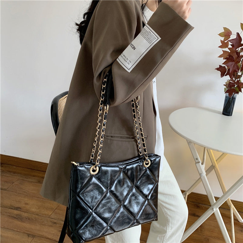 Single Shoulder Ins Simple Casual Handbag