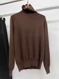 Loose Batwing Sleeve Turtleneck Sweater Top For Women