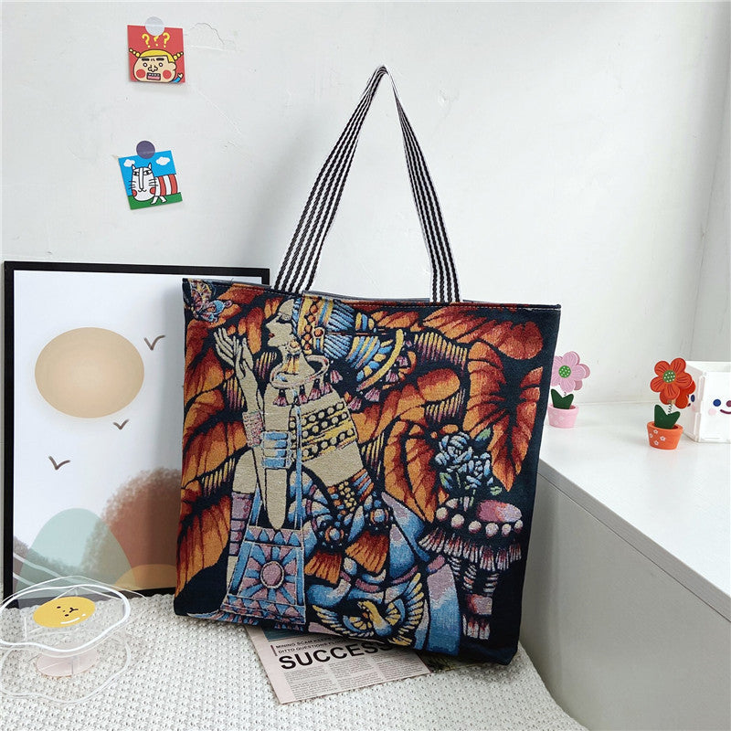 Women's Fashion Ethnic Painted Retro Bag