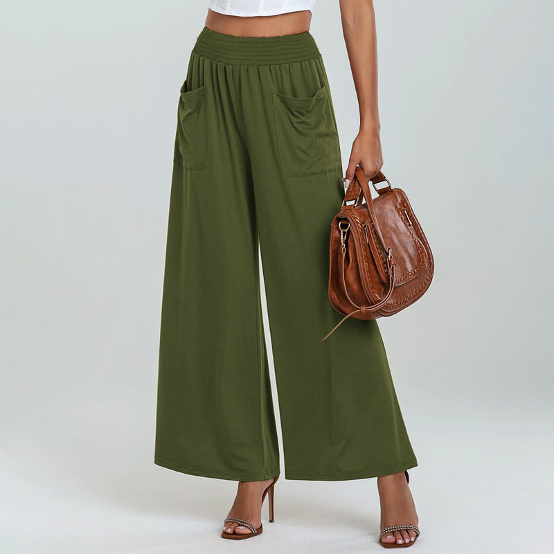 High Waist Wide Leg Pants Sports Pants Loose Hip Lifting Women