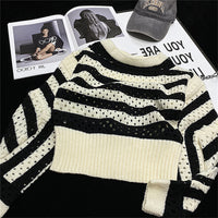 Lady Temperament Small Top Short Knitted Sweater