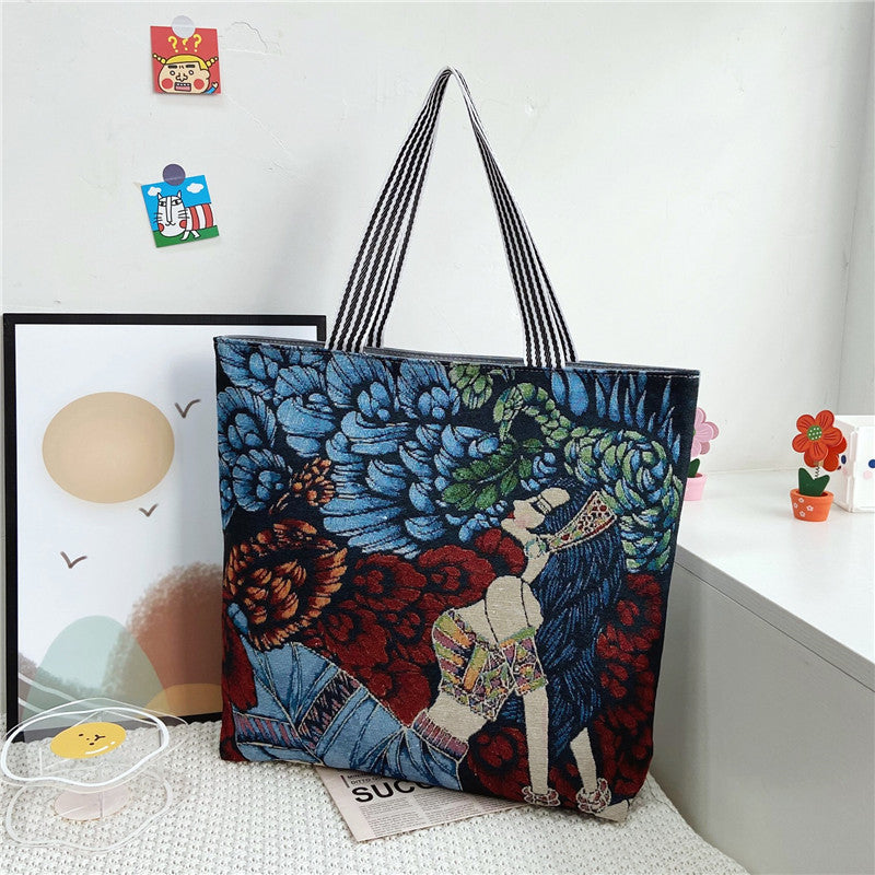 Women's Fashion Ethnic Painted Retro Bag