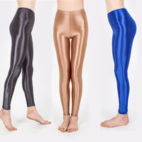 Europe And America Plus Size Ultra-thin Glossy Leggings