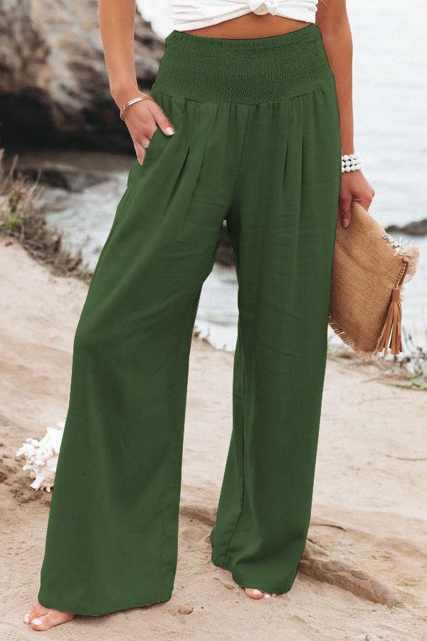 Casual Wide-leg Cotton And Linen Popular Loose Trousers