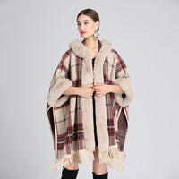 Knitted Cardigan Coat Cloak Shawl