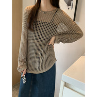 Women's Sweater Niche Design Gauze Hollow All Match