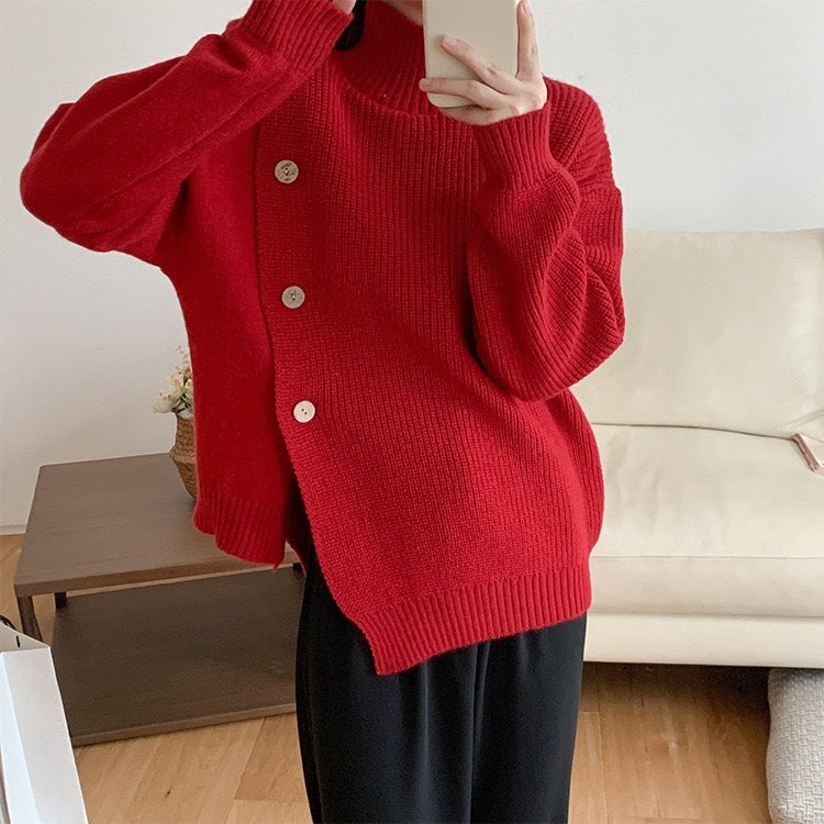 Women's Fashionable Simple Turtleneck Sweater