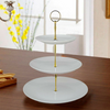 3 Tier Cake Stand Afternoon Tea Wedding Party Plates Tableware Embossed Tray UK