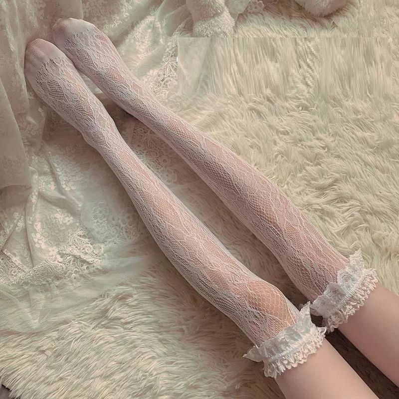 Thin Women's Long Tube Over The Knee Socks