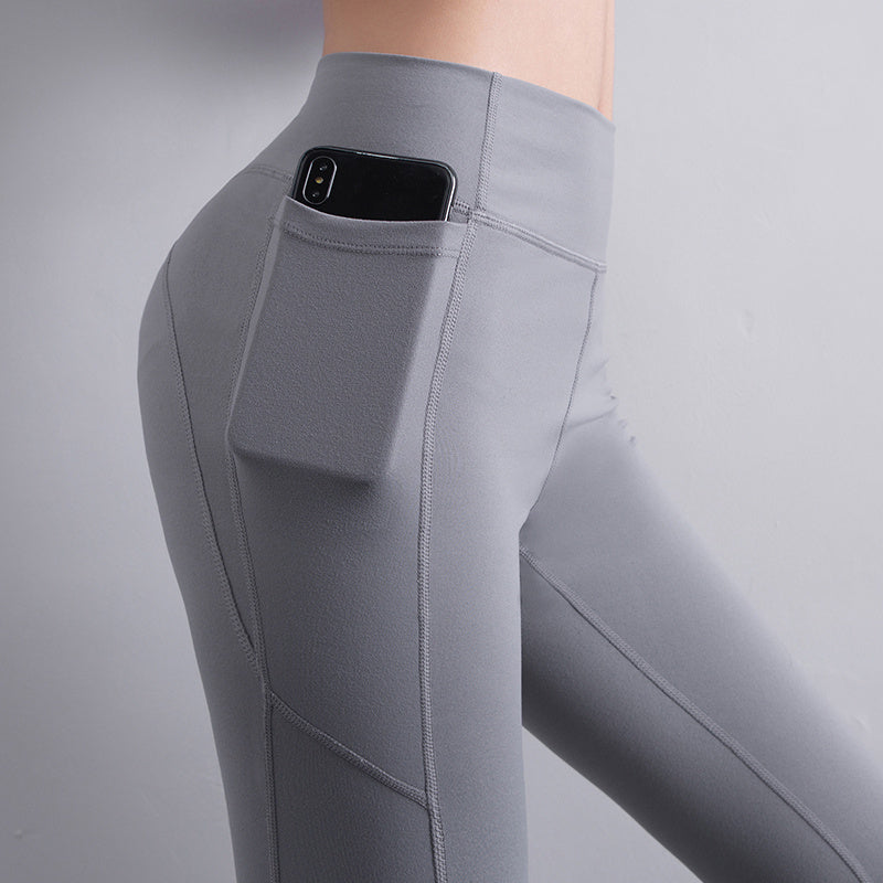 Fitness pants with pockets