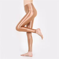 Europe And America Plus Size Ultra-thin Glossy Leggings