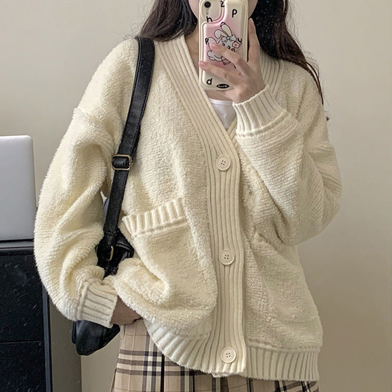 Fashionable Knitted Cardigan Sweater For Women