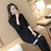 Knitted Sweater Pullover Bottoming Sweater Twist Korean Style Women's Clothing