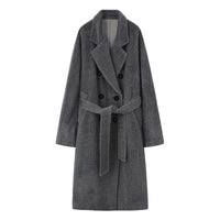 Women's Mid-length Winter Thick Woolen Cashmere Coat