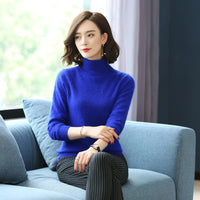 Turtleneck Pullover Short Loose Cashmere Knitted Mink Velvet Bottoming Shirt Sweater