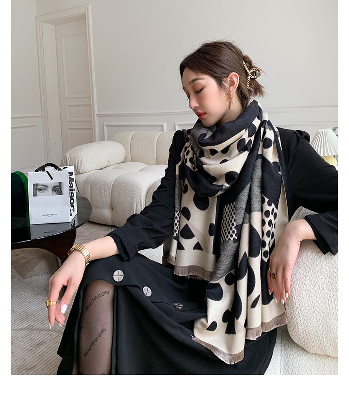 Fashionable Women's Warm Long Shawl Scarf