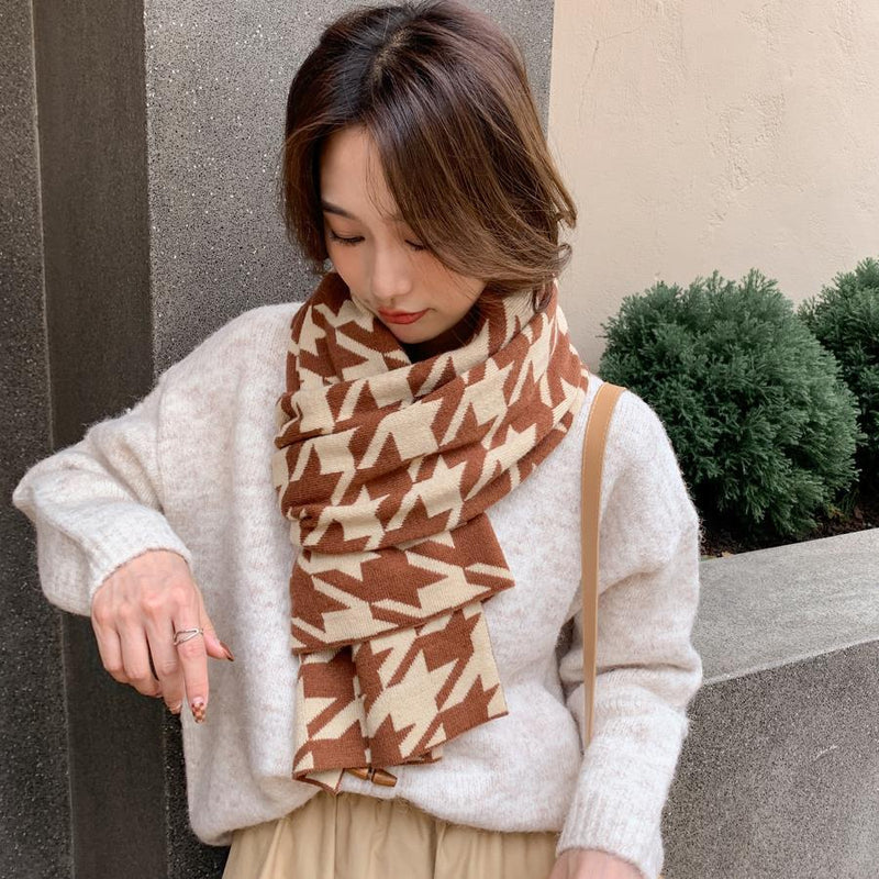 Faux Cashmere Wool Fashionable Shawl Scarf