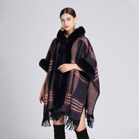 Knitted Cardigan Coat Cloak Shawl