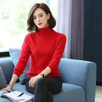 Turtleneck Pullover Short Loose Cashmere Knitted Mink Velvet Bottoming Shirt Sweater