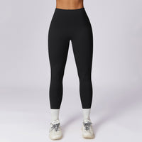 Sanding High Waist Hip Lift Yoga Slimming Belly Contracting Workout Running Pants