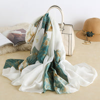 Printed Silk Shawl Sunscreen Beach Towel