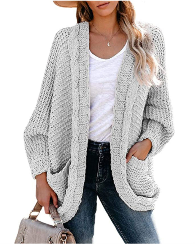 Twist cardigan sweater