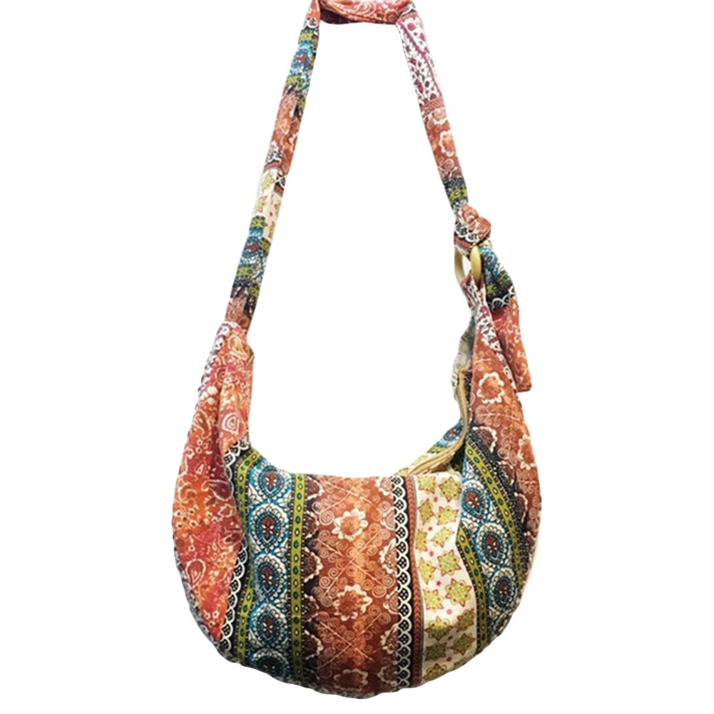 Canvas floral ladies handbag