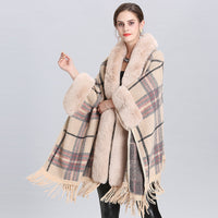 Knitted Cardigan Coat Cloak Shawl