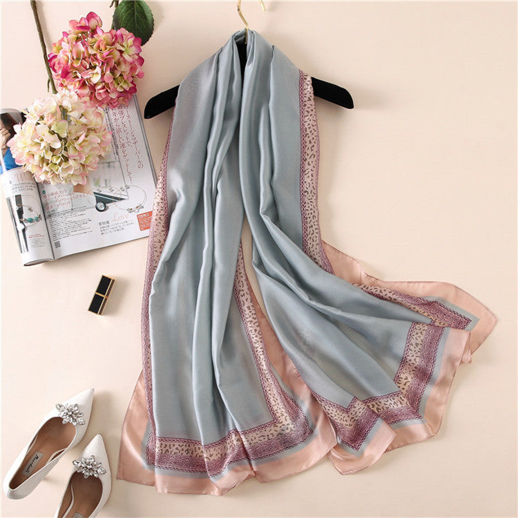 Classic Chiffon Small Long Western Fashion Mother Scarf