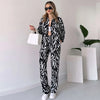 Women's Fashion Casual Loose Long Sleeve Trousers Suit