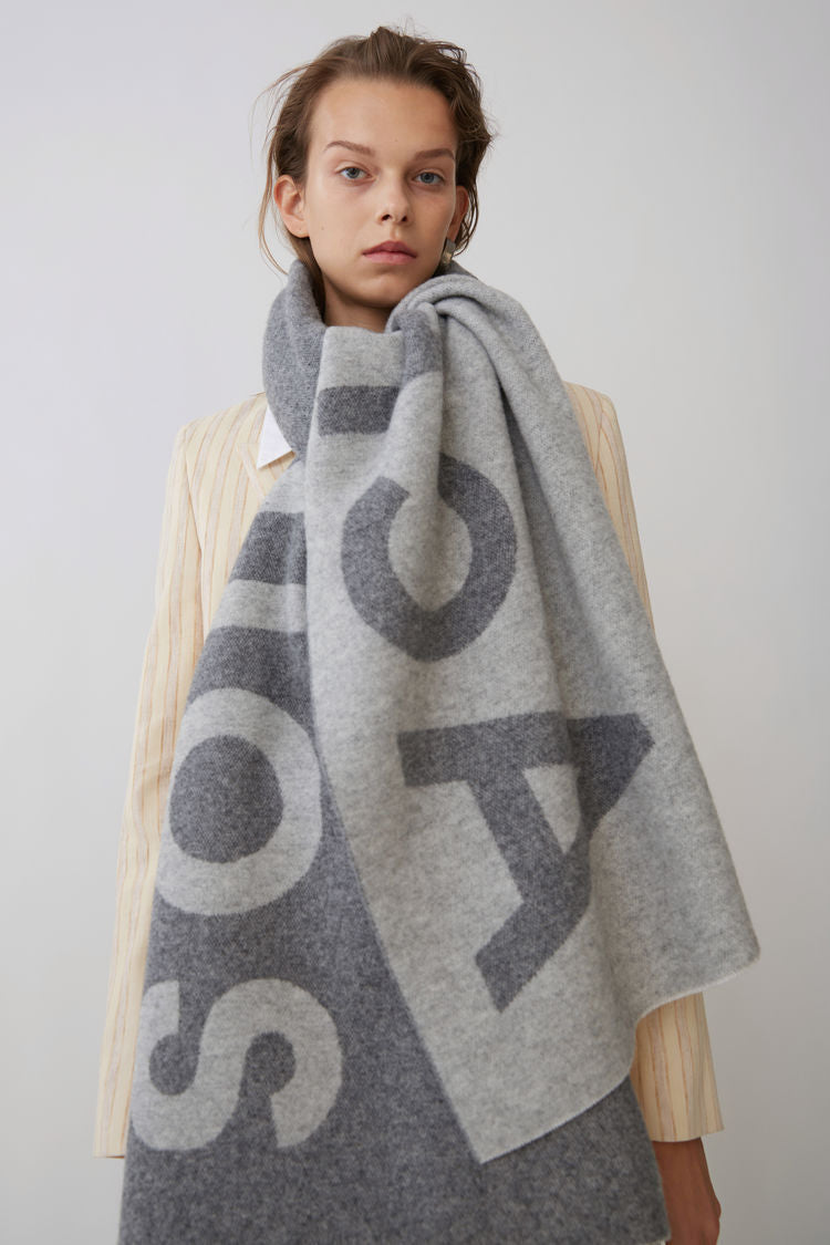 Autumn And Winter Style Nordic Designer AC Home Wool Logo Logo Woven Scarf