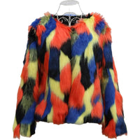 Ladies Fashion New Faux Fox Fur Jacket