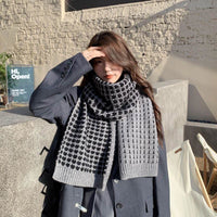 Women's Fashion Versatile Long Warm Knit Woolen Scarf