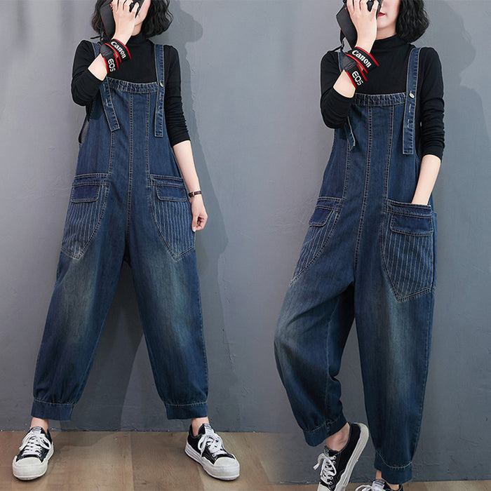 Large Size Loose Fashion Jumpsuit Trendy Casual