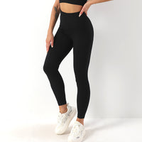 European And American Thread Stretch Peach Hip Fitness Pants