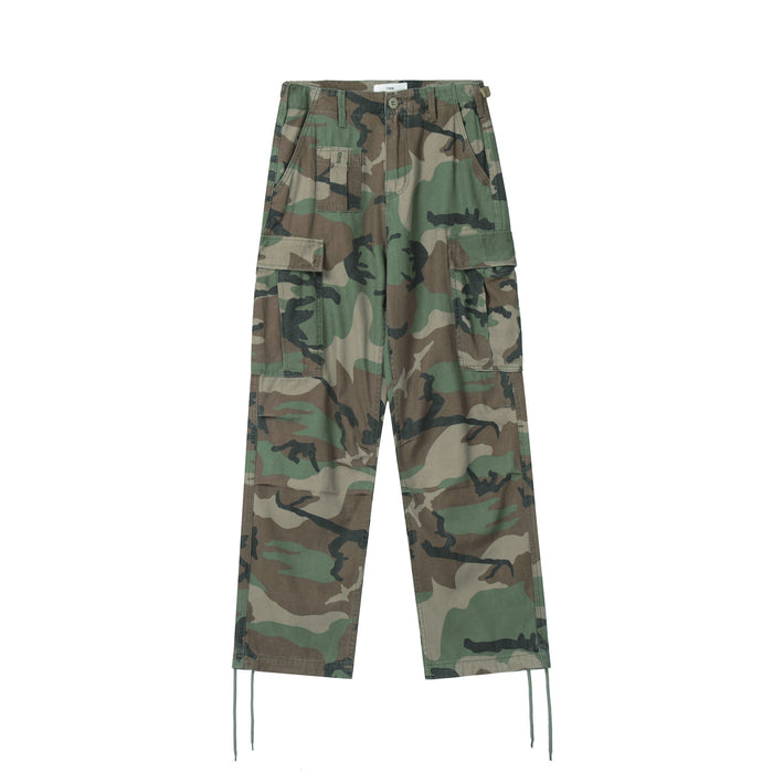 American Retro Hip Hop Camouflage Pants Men