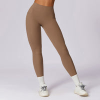 Quick-drying Skinny Hip Raise Yoga Brushed High Waist Fitness Pants